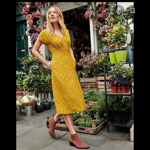 Boden Dresses & Skirts - BODEN Rosemary Saffron Petal Dress 8